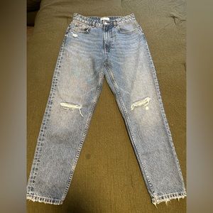 Zara high rise mom jeans US 6